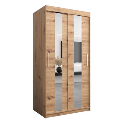 Pole Sliding Door Wardrobe 100cm