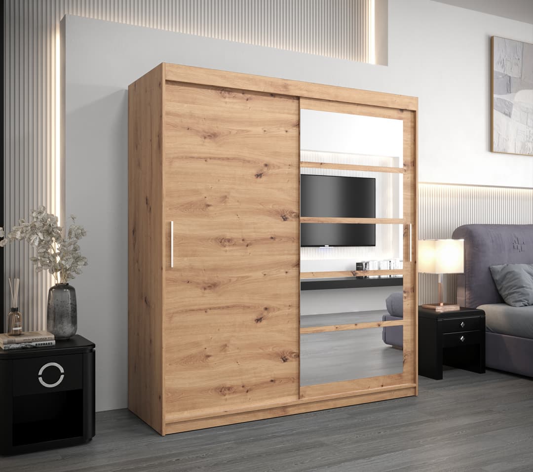 Roma I Sliding Door Wardrobe 180cm