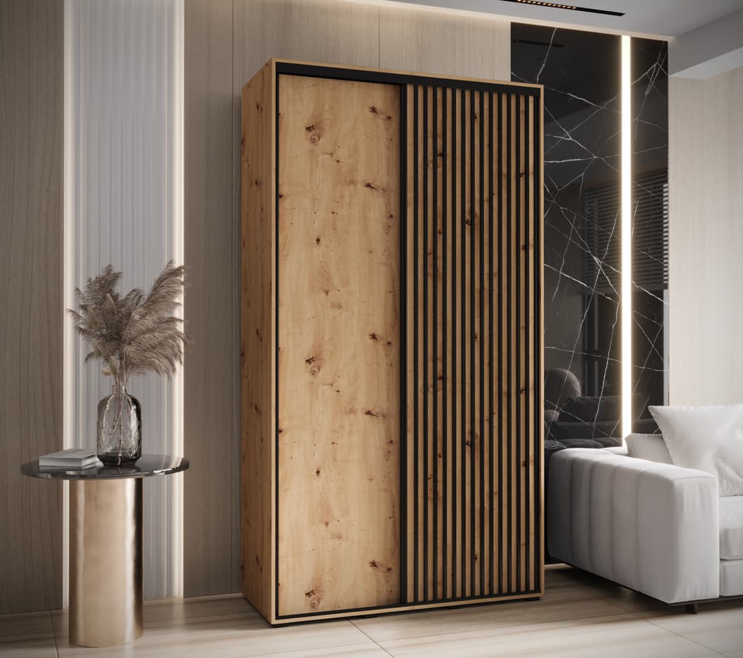 Sapporo I Sliding Door Wardrobe 140cm