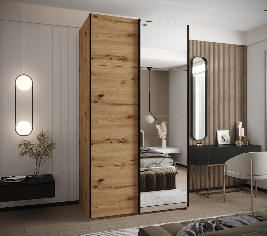 Trosa III Sliding Door Wardrobe 140cm