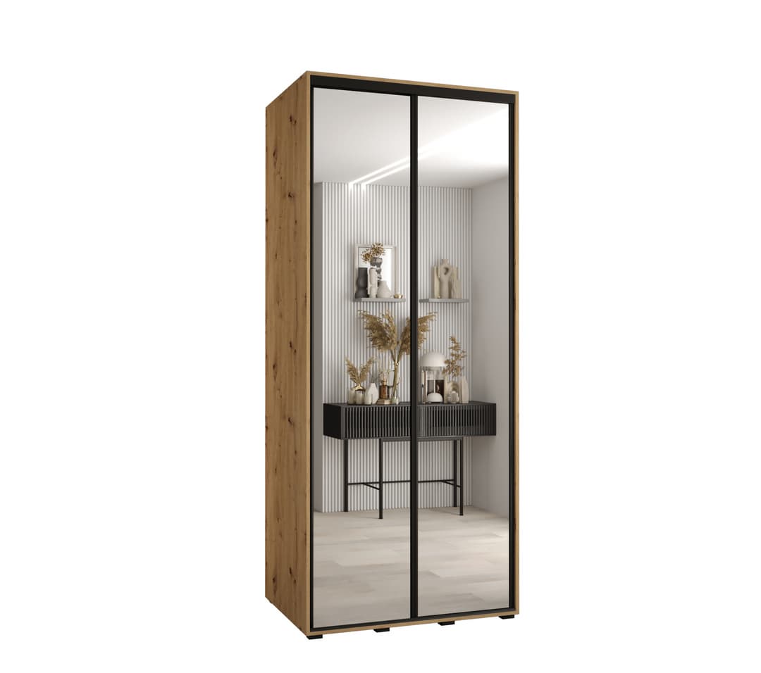 Cannes II Sliding Door Wardrobe 100cm