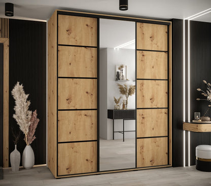 Cannes V Sliding Door Wardrobe 190cm