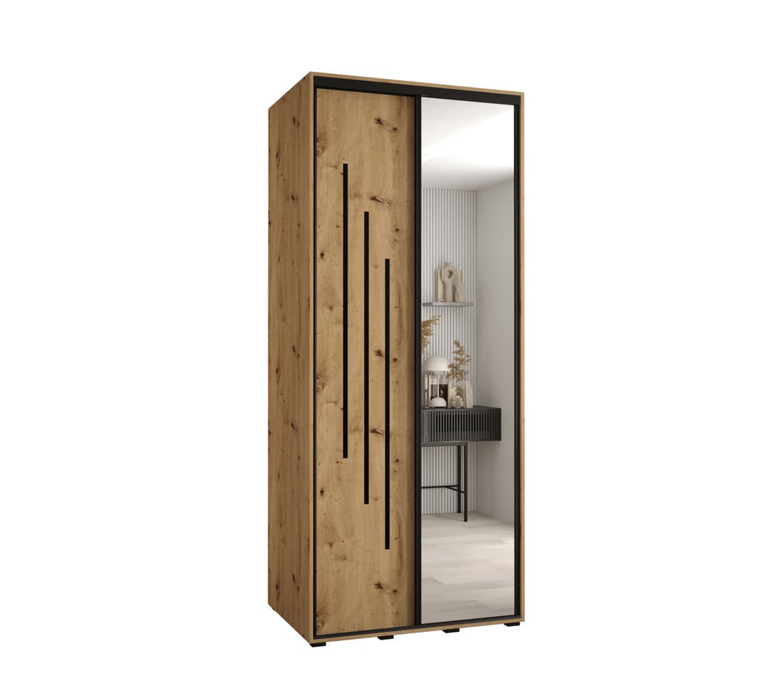 Cannes IX Sliding Door Wardrobe 120cm