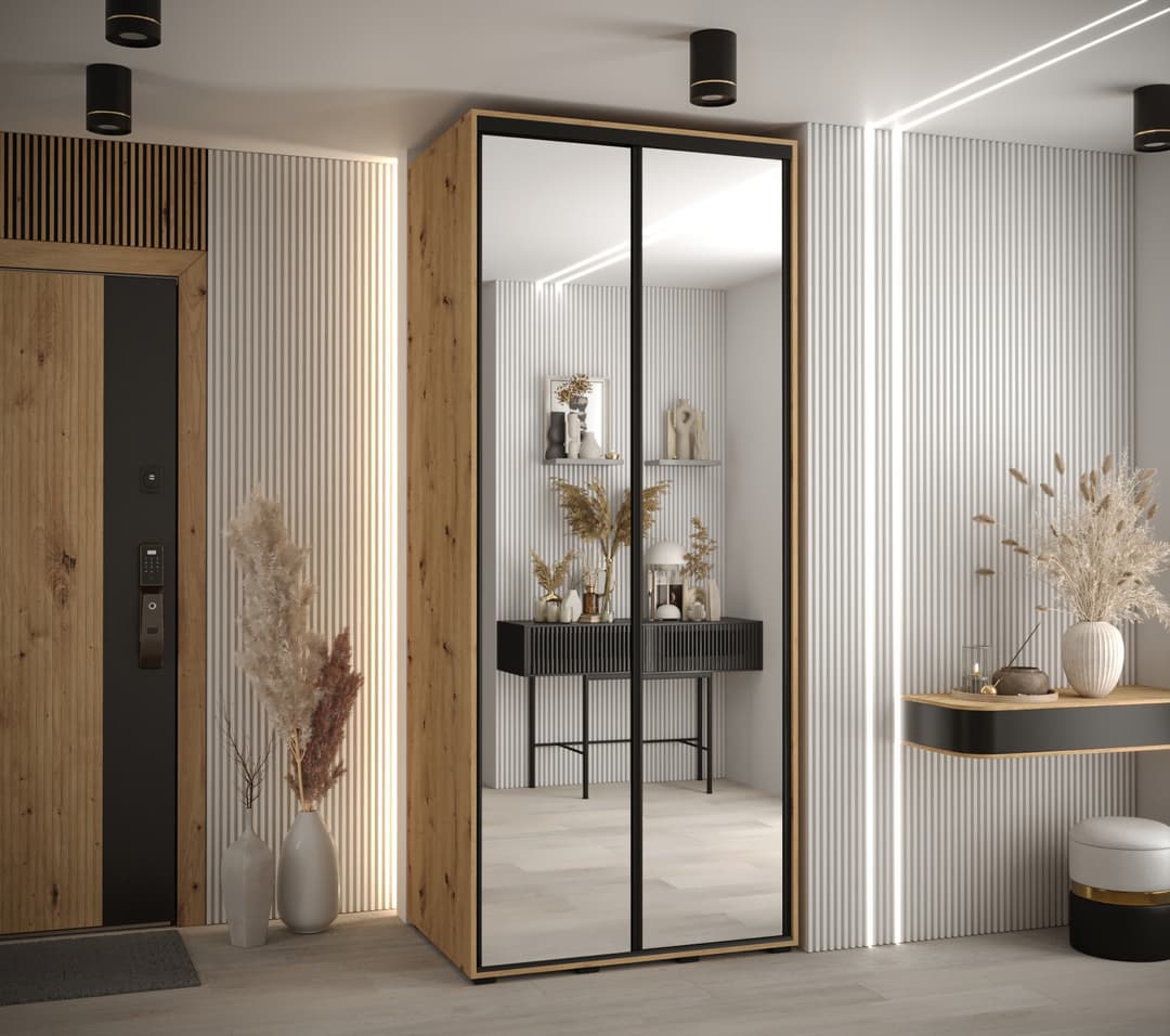 Cannes II Sliding Door Wardrobe 100cm