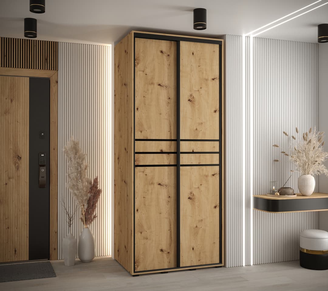 Cannes X Sliding Door Wardrobe 120cm