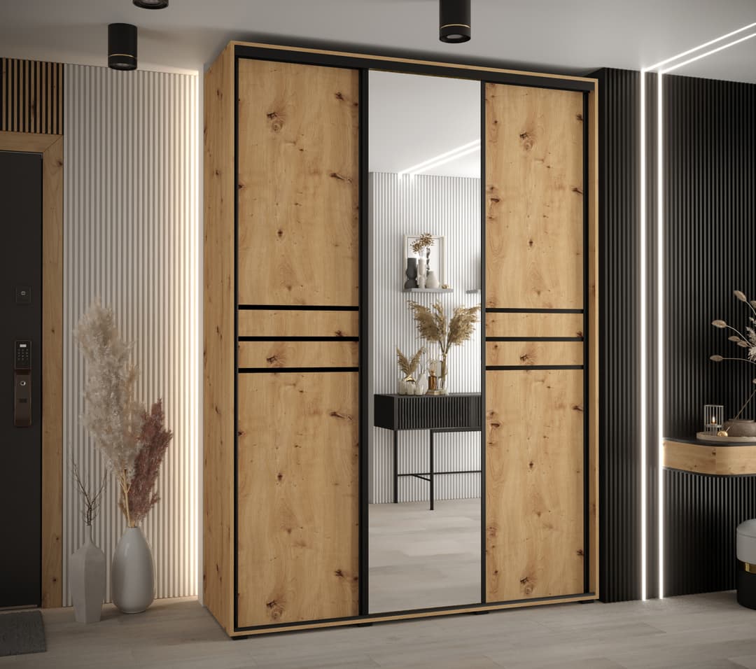 Cannes XI Sliding Door Wardrobe 170cm