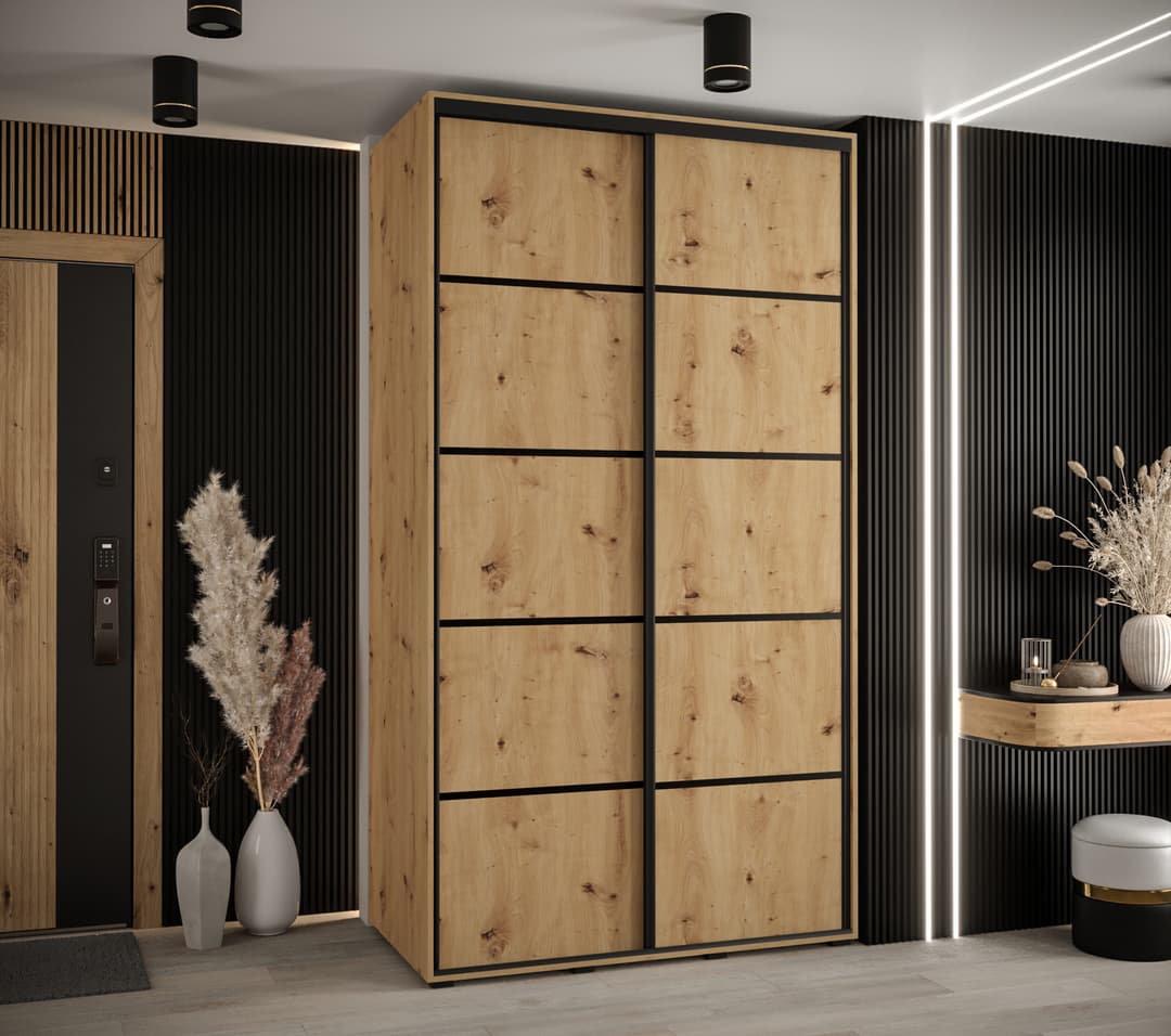 Cannes IV Sliding Door Wardrobe 140cm