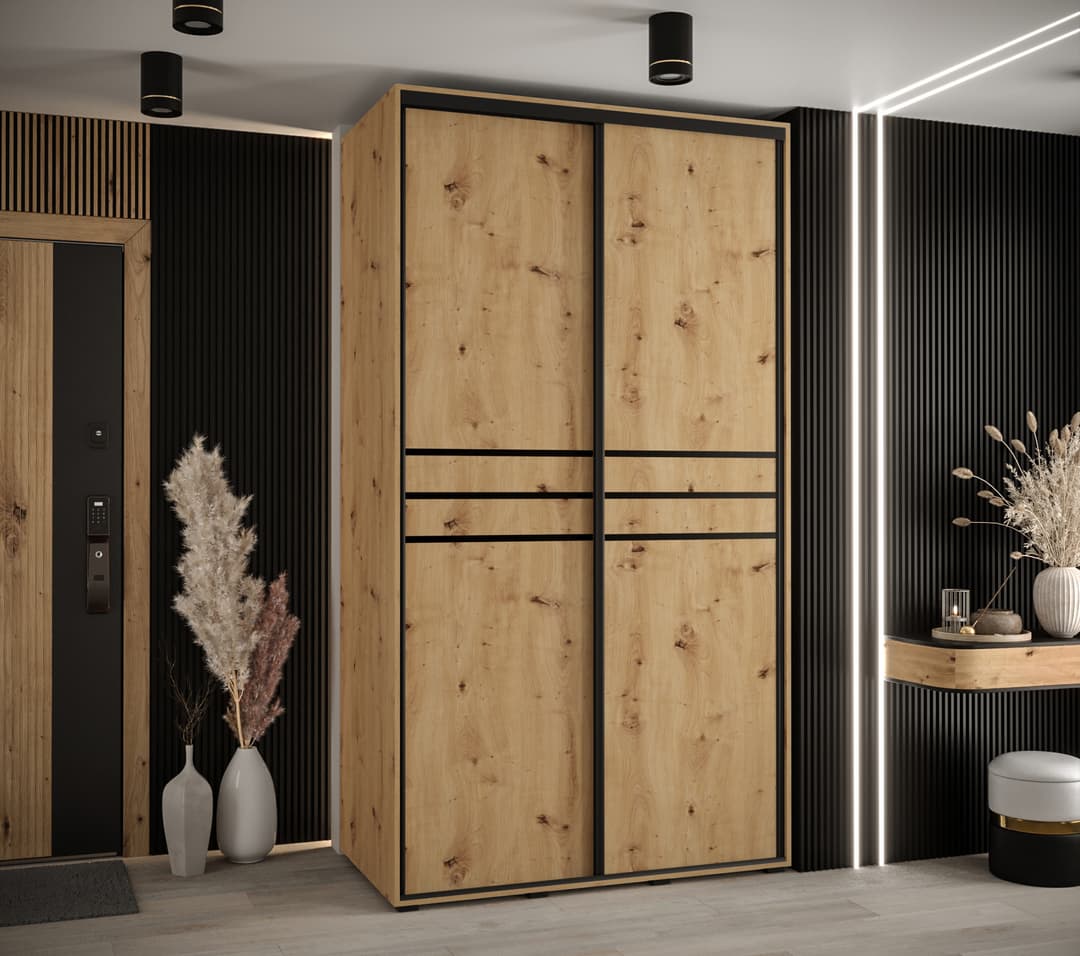 Cannes X Sliding Door Wardrobe 140cm