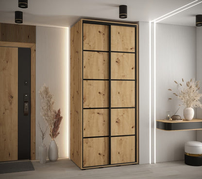 Cannes IV Sliding Door Wardrobe 100cm