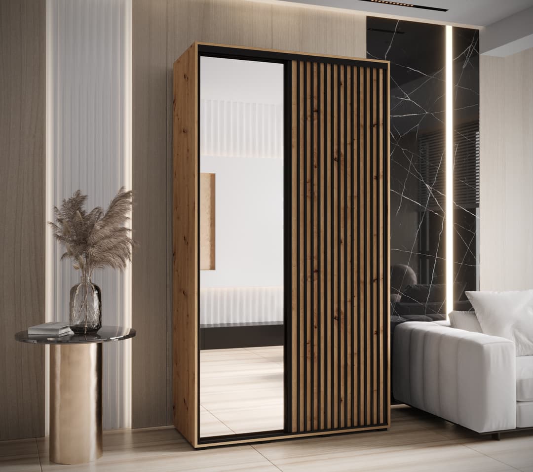 Sapporo II Sliding Door Wardrobe 140cm