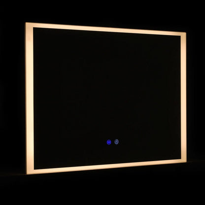 Frameless Anti-Fog Dimmable LED Wall Mirror