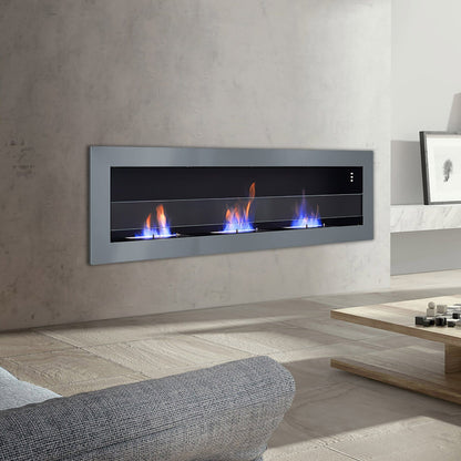 Smallbee Stainless Steel Wall Mount Bioethanol Fireplace Insert
