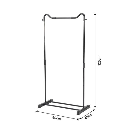 Freestanding Black Metal Garment Rack