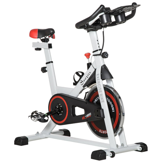 Upright Exercise Bike Indoor Training Cycling Machine Stationary Workout Bicycle with Adjustable Resistance Seat Handlebar LCD Display