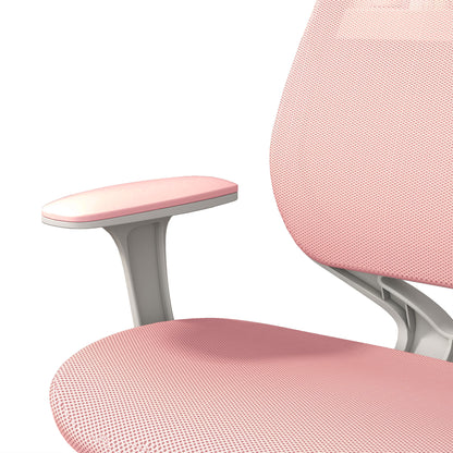 Vinsetto Office Chair, Breathable Mesh Swivel Desk Chair with Adjustable Height and 360 Degree Swivel Security Wheels for Home Office, Study, Pink