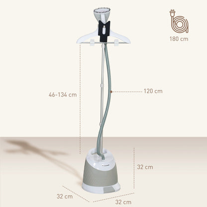 Parownica stojąca HOMCOM 1800W z akcesoriami - szara