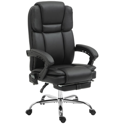 Vinsetto Six Point Vibrating Massage Office Chair - Black