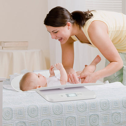 Baby Weight Scale with Detachable Tray for Body Weight and Height Measurement-White