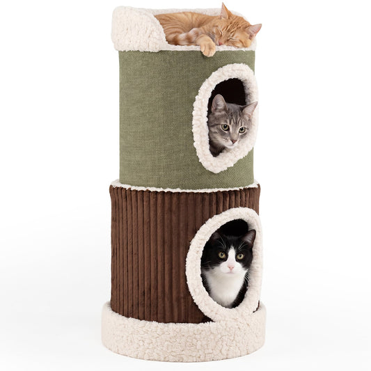 Barrel Cat House in Green