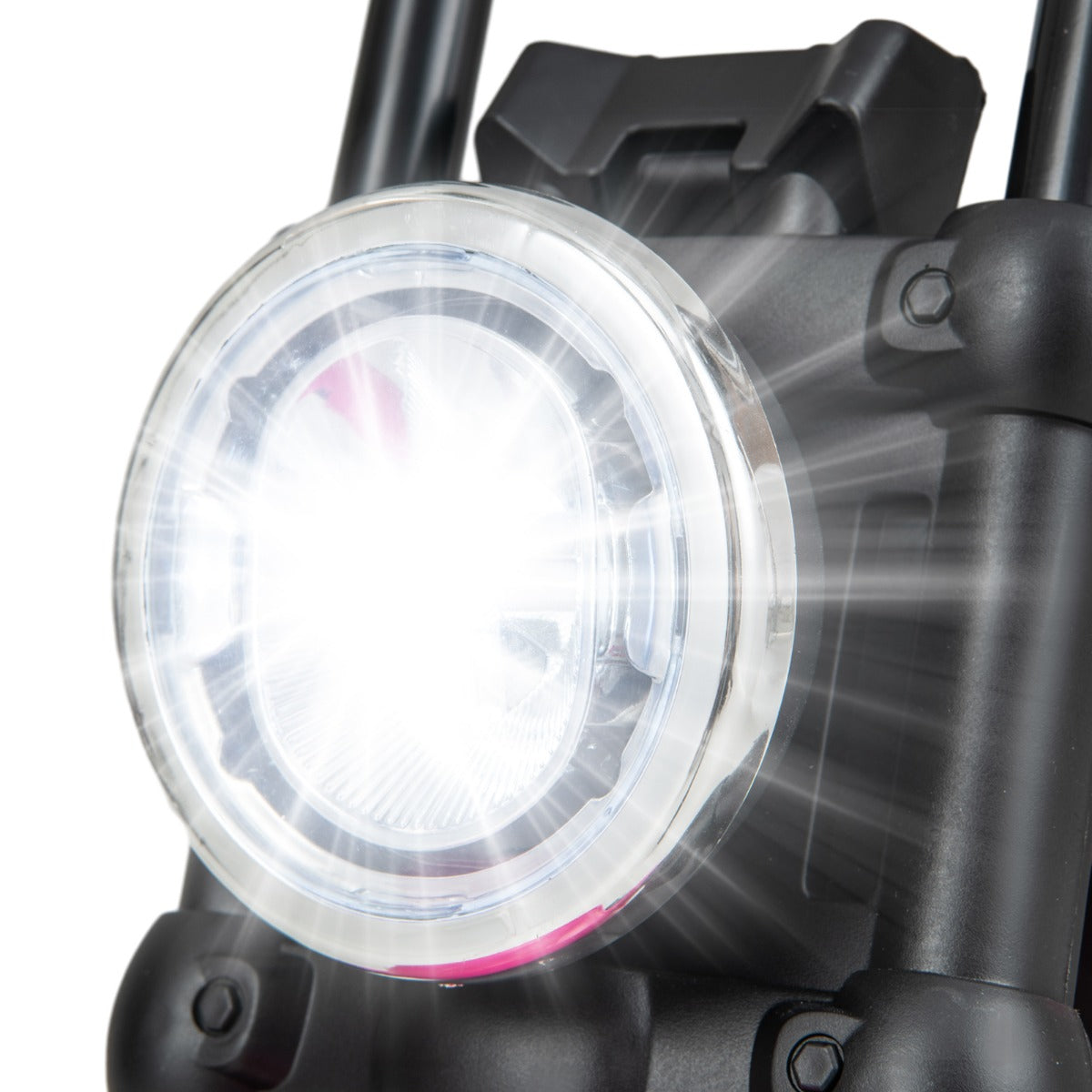 6V Kids Ride On Motorcycle with Training Wheels and Headlight for Toddlers-Pink