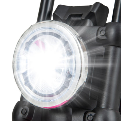 6V Kids Ride On Motorcycle with Training Wheels and Headlight for Toddlers-Pink