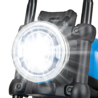 6V Kids Ride On Motorcycle with Training Wheels and Headlight for Toddlers-Navy