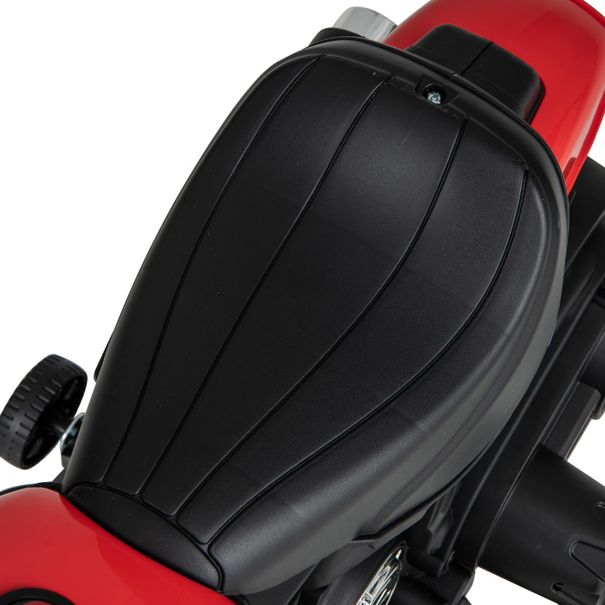 6V Kids Ride On Motorcycle with Training Wheels and Headlight for Toddlers-Red
