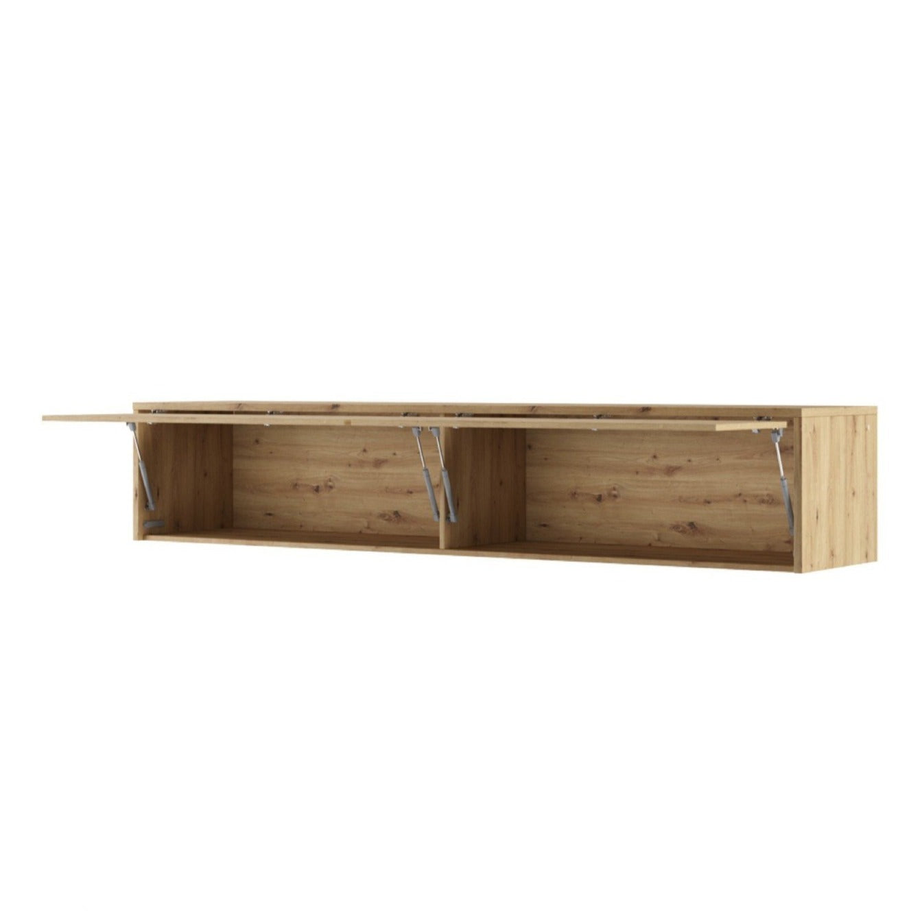 BC-14 Horizontal Wall Bed Concept 160cm With Storage Cabinet - Furniture Gold