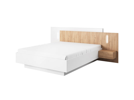 Bed with Bedside Tables E3D