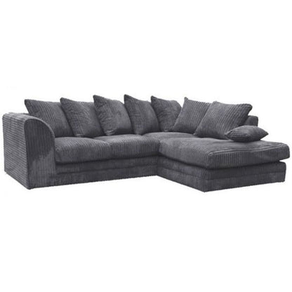 Desmond Jumbo Cord Corner Sofa - Mink and Other Colours