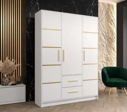 Berlin III Hinged Door Wardrobe 153cm