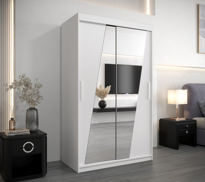 Rhomb Sliding Door Wardrobe 120cm