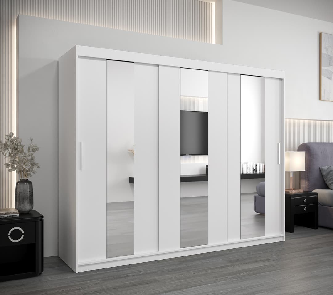 Pole Sliding Door Wardrobe 250cm