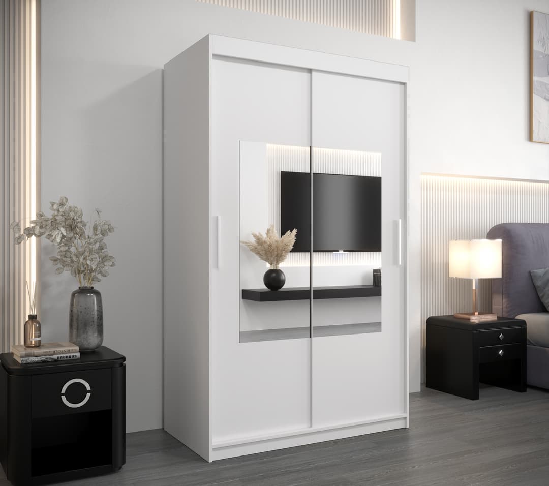 Torino Sliding Door Wardrobe 120cm