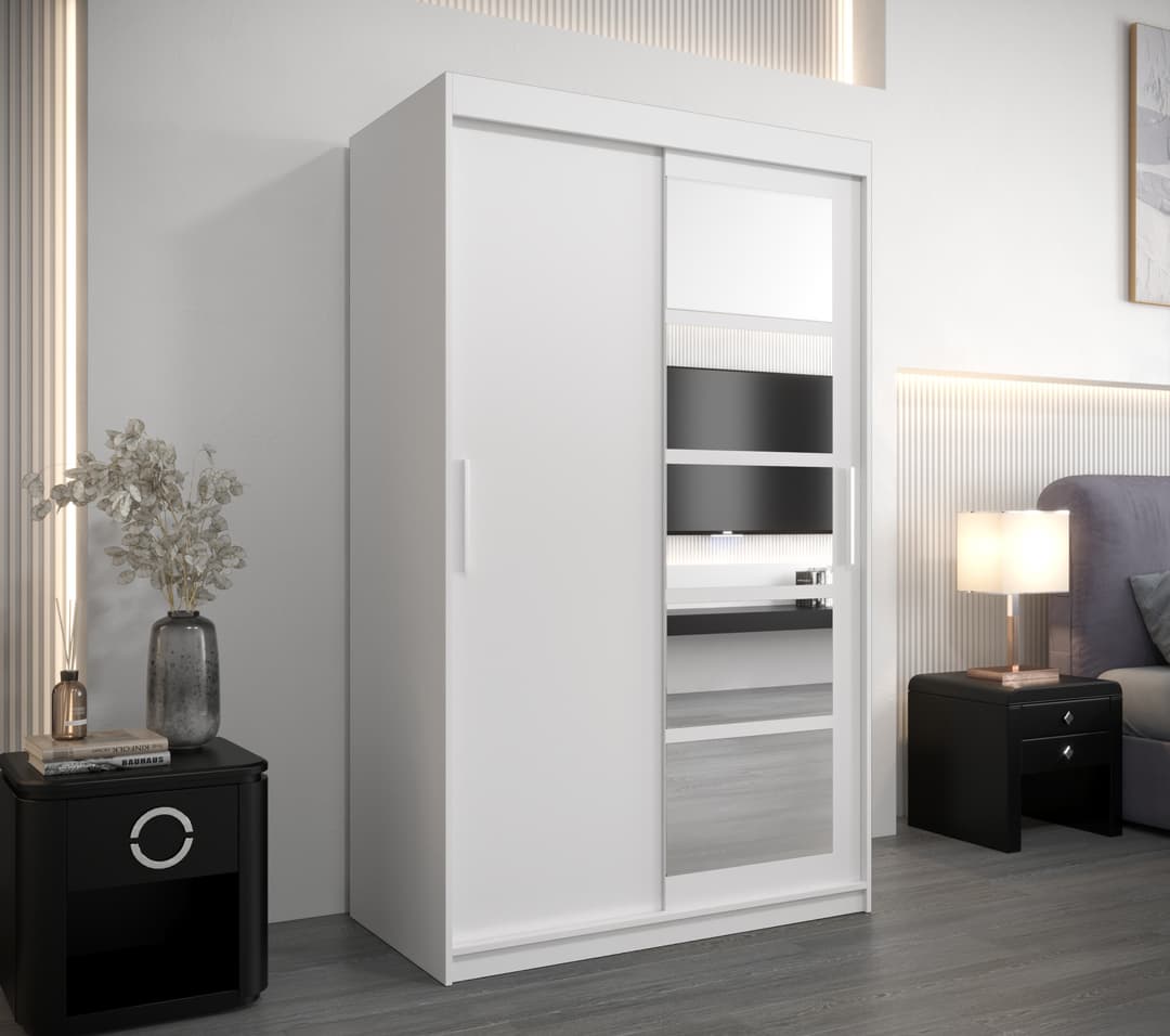 Roma I Sliding Door Wardrobe 120cm