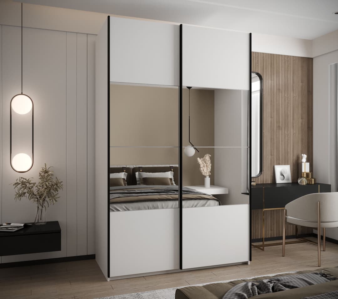 Trosa IV Sliding Door Wardrobe 150cm