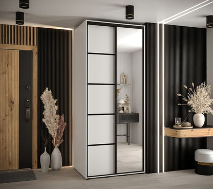 Cannes V Sliding Door Wardrobe 120cm