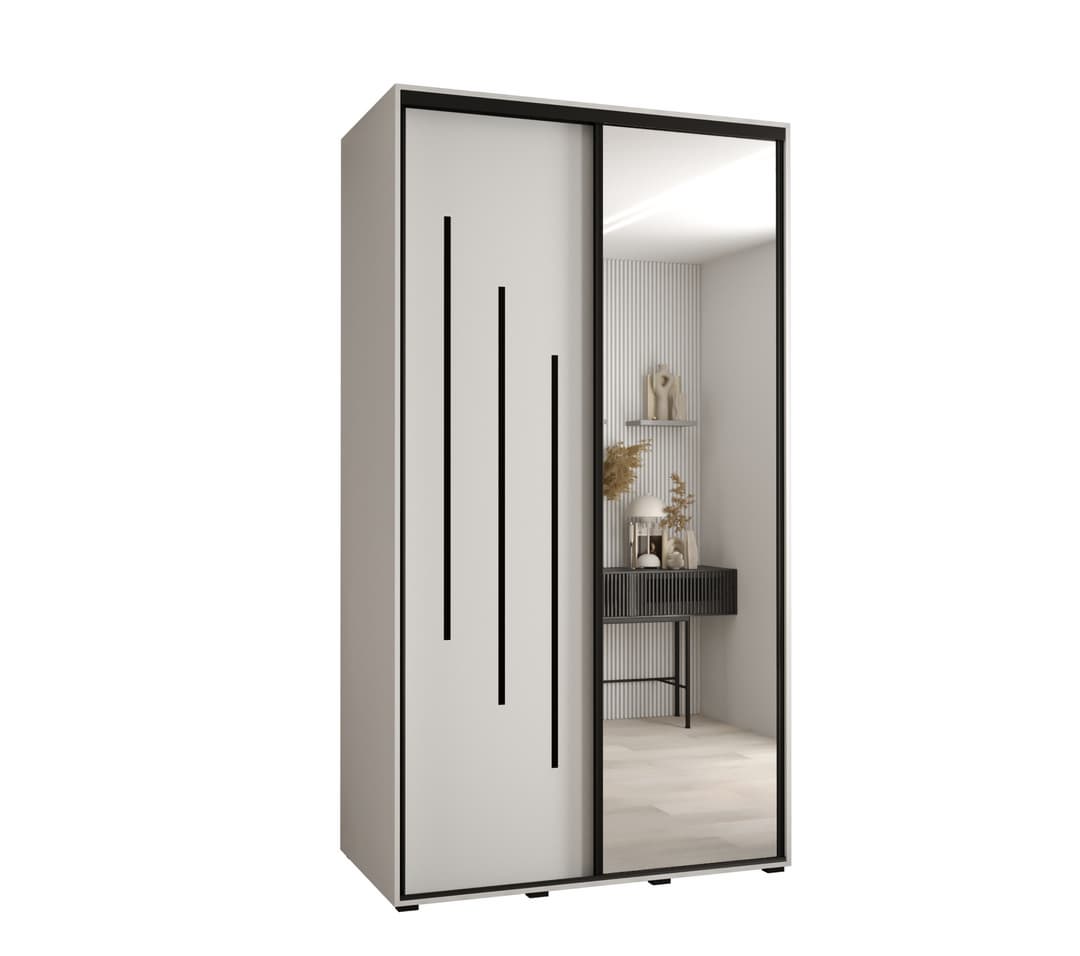 Cannes IX Sliding Door Wardrobe 140cm