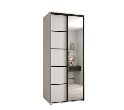 Cannes V Sliding Door Wardrobe 110cm