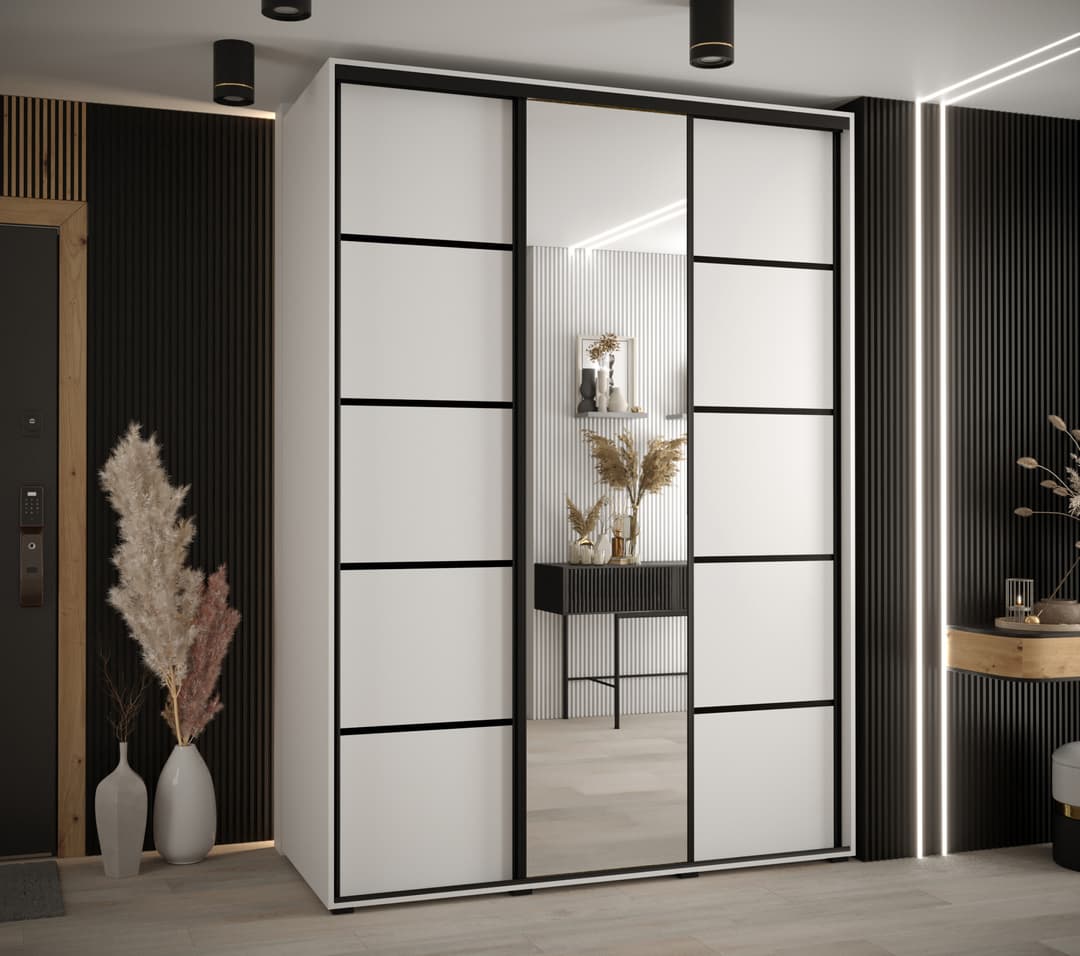 Cannes V Sliding Door Wardrobe 170cm