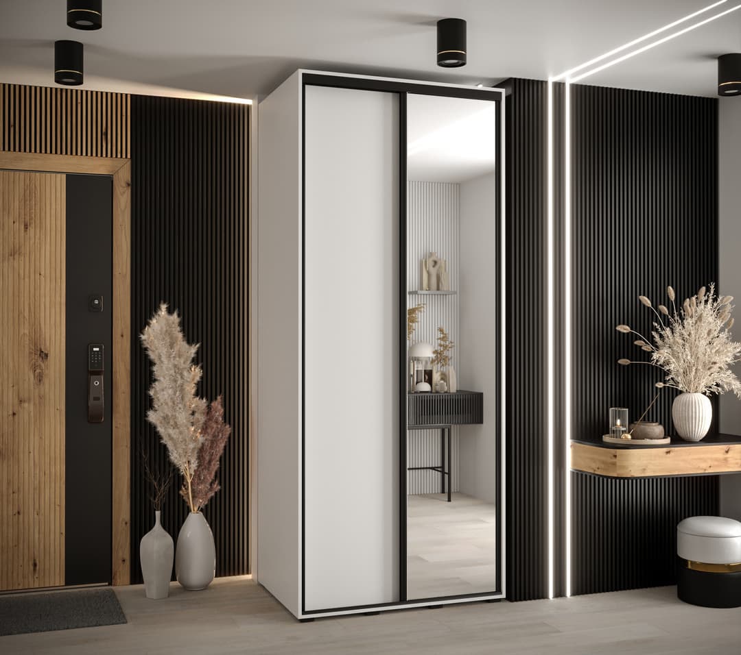 Cannes III Sliding Door Wardrobe 100cm