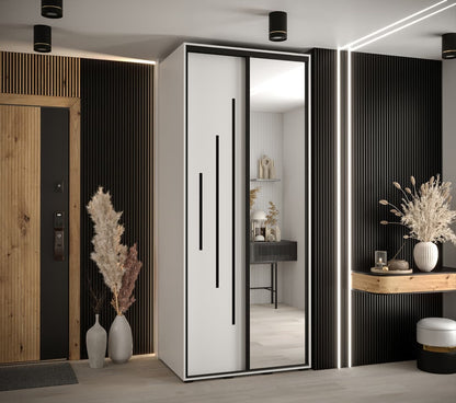 Cannes XIII Sliding Door Wardrobe 100cm