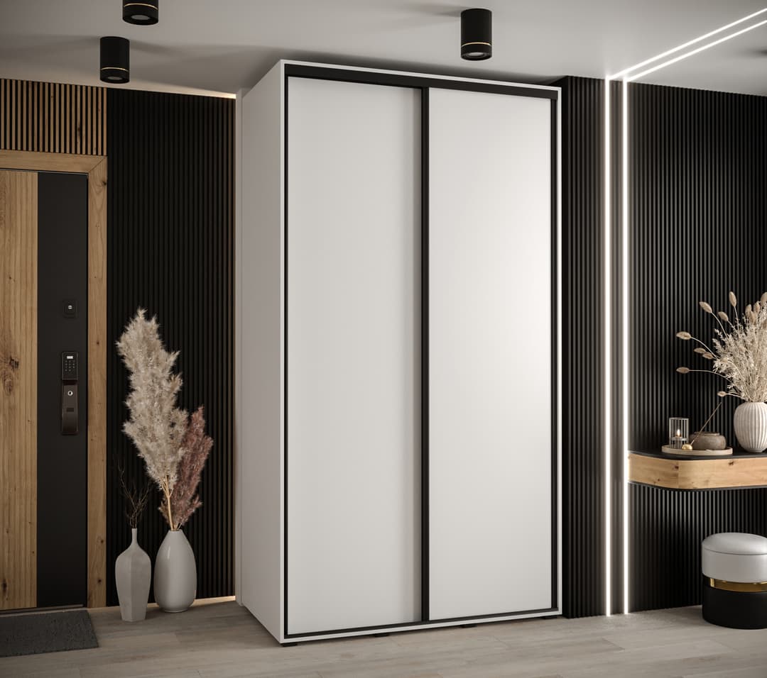 Cannes I Sliding Door Wardrobe 130cm