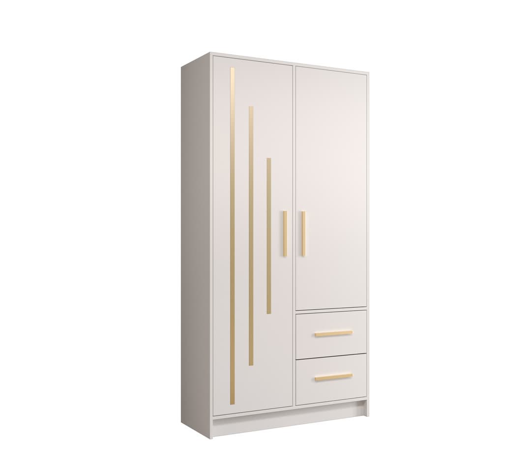 Berlin V Hinged Door Wardrobe 103cm