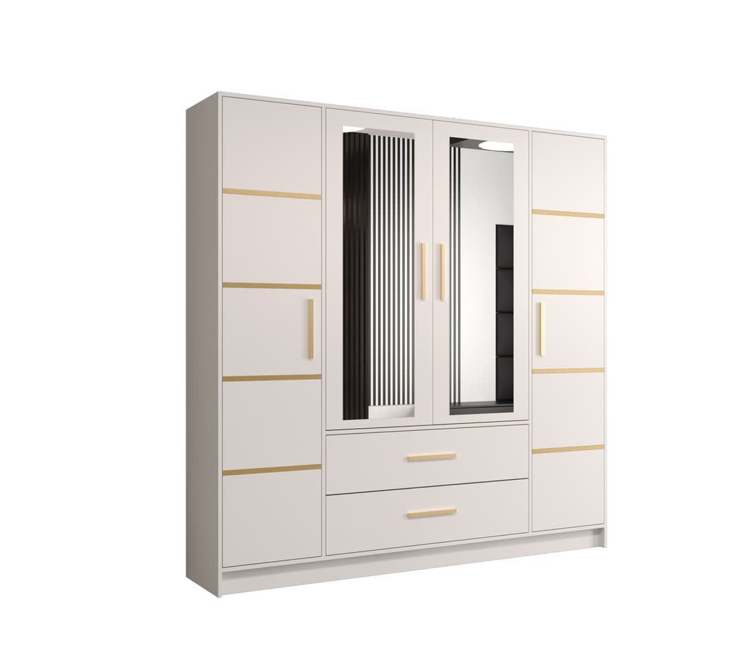 Berlin II Hinged Door Wardrobe 201cm