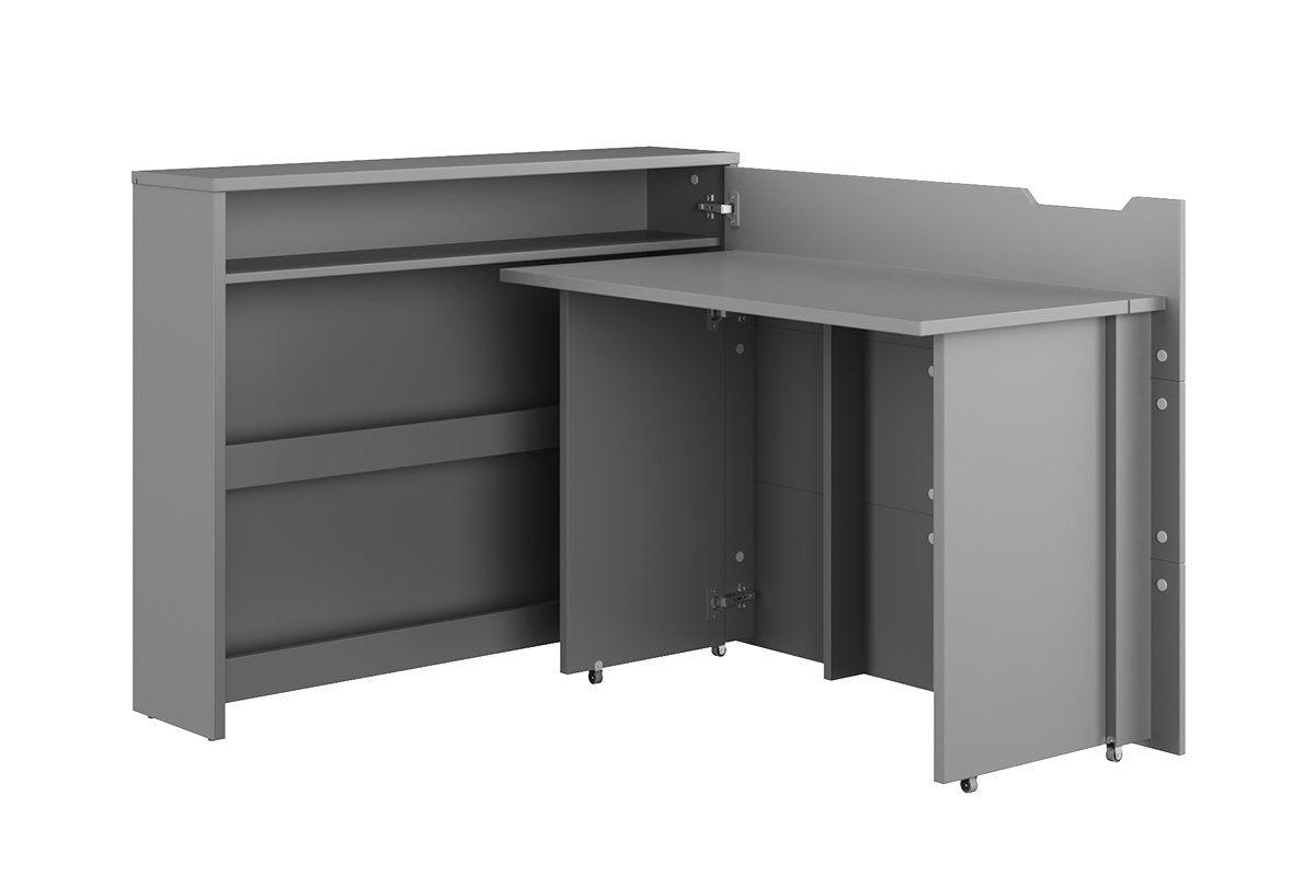 Work Concept Convertible Hidden Desk With Storage