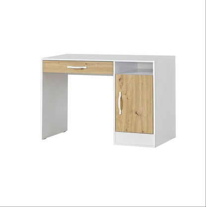 SPACEO Desk / Oak Artisan / White Handles