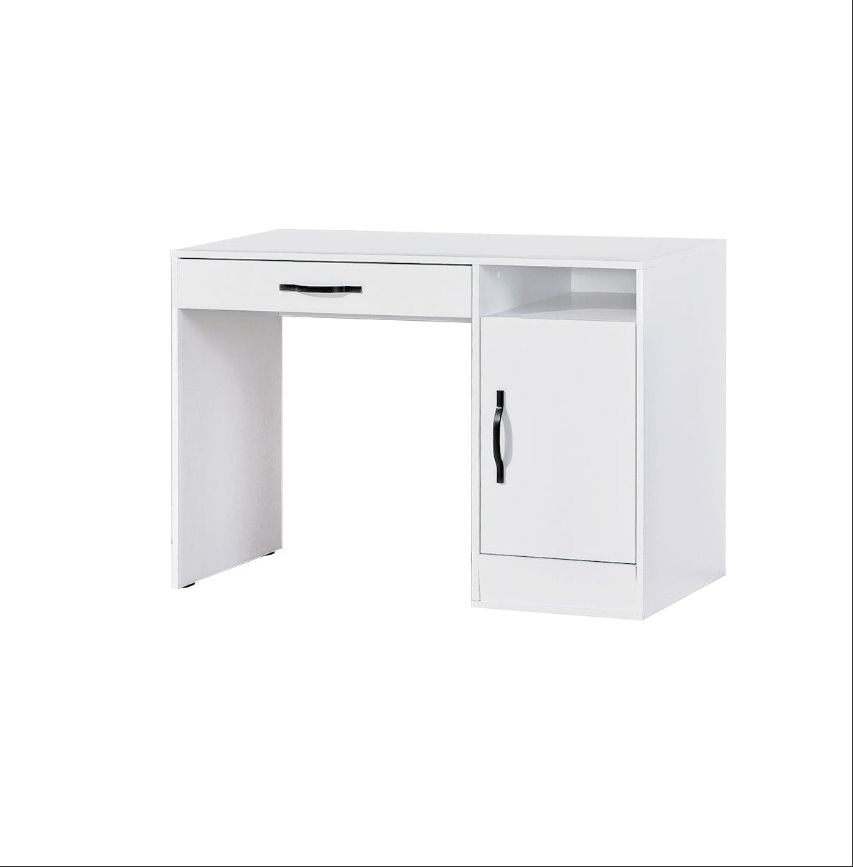 SPACEO Desk White / Black Handles