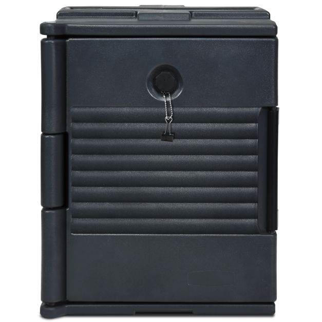 Front-Loading Insulated Food Pan Carrier for 6 Full-Size Pans-Black