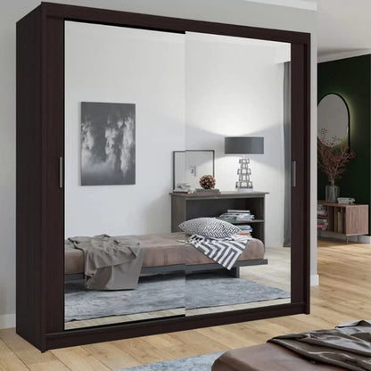 Chicago II Sliding Door Wardrobe - Wenge and 5 Colours 5 Sizes